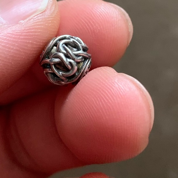 Retired Pandora Essence Collection Friendship Charm Sterling Silver - Picture 4 of 8